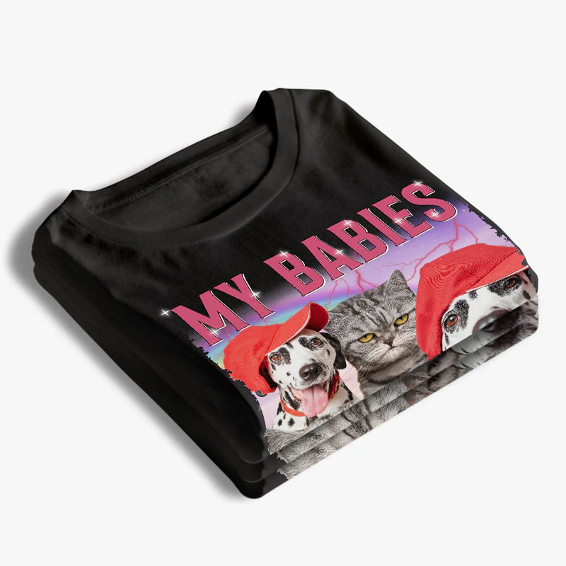 Custom Photo Fur Babies - Dog & Cat Personalized Custom Unisex T-shirt, Hoodie, Sweatshirt - Gift For Pet Owners, Pet Lovers - Image 3