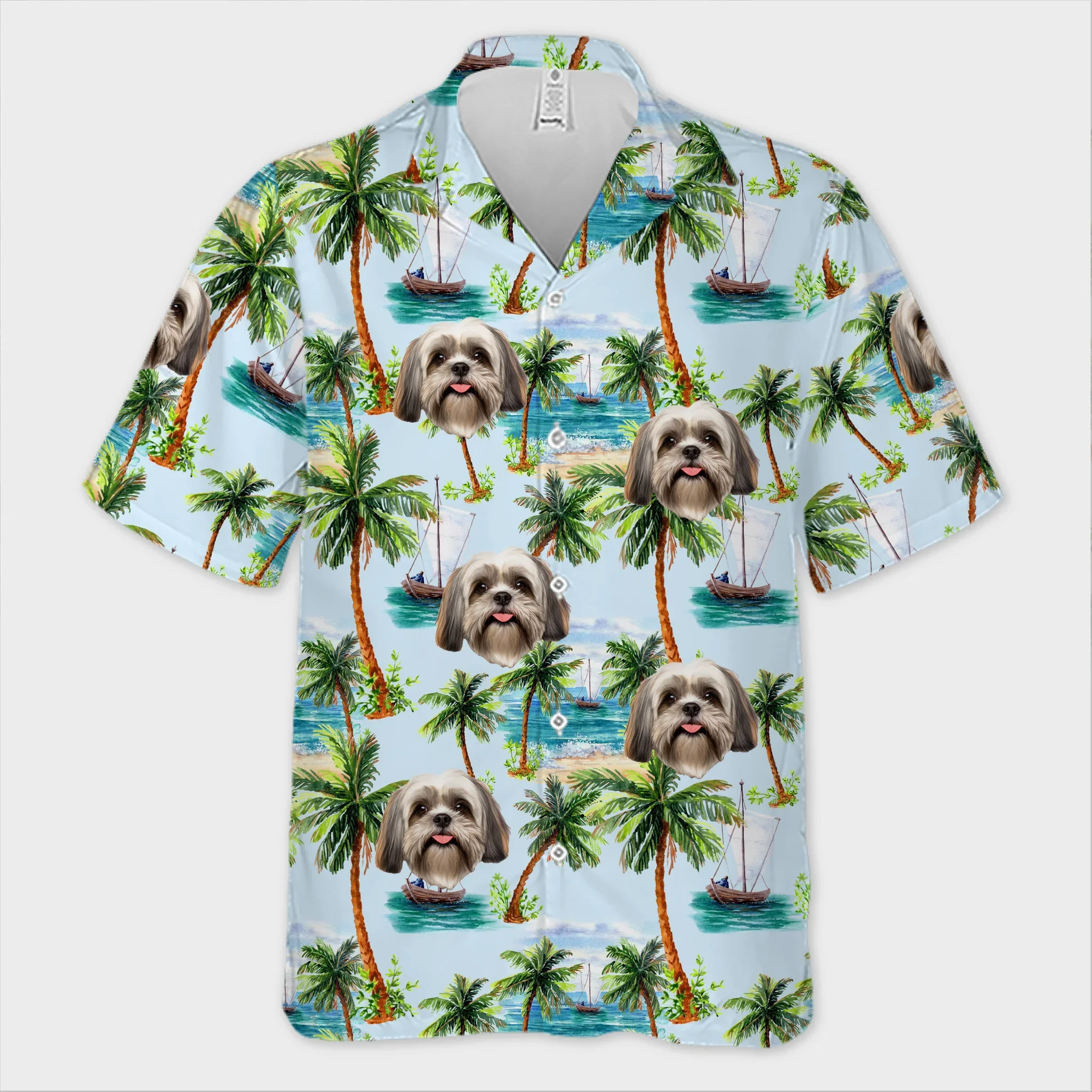 Custom Photo Fur Real On Vacation Mode - Dog & Cat Personalized Custom Unisex Tropical Hawaiian Aloha Shirt - Summer Vacation Gift, Gift For Pet Owners, Pet Lovers - Image 2