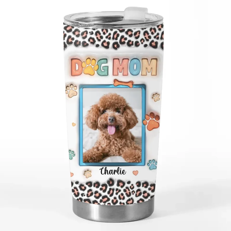 Custom Photo Furry Faces Make Every Moment More Joyful - Dog & Cat Personalized Custom 3D Inflated Effect Printed Tumbler - Christmas Gift For Pet Owners, Pet Lovers - Image 2