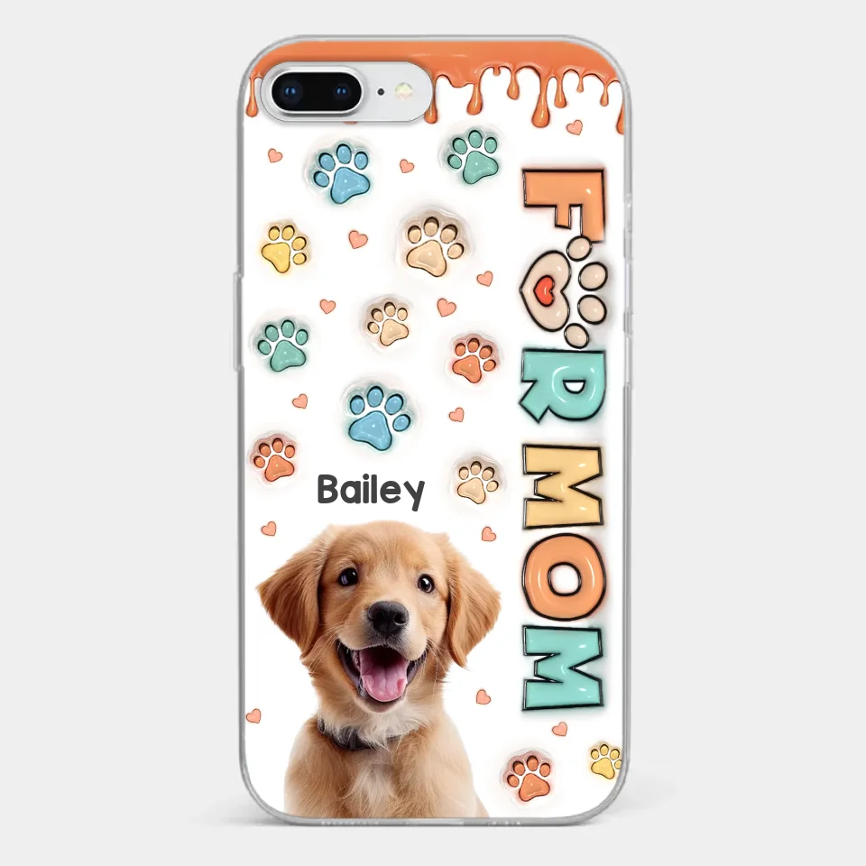 Custom Photo Furry Friends Are The Best Friends - Dog & Cat Personalized Custom 3D Inflated Effect Printed Clear Phone Case - Gift For Pet Owners, Pet Lovers - Image 3