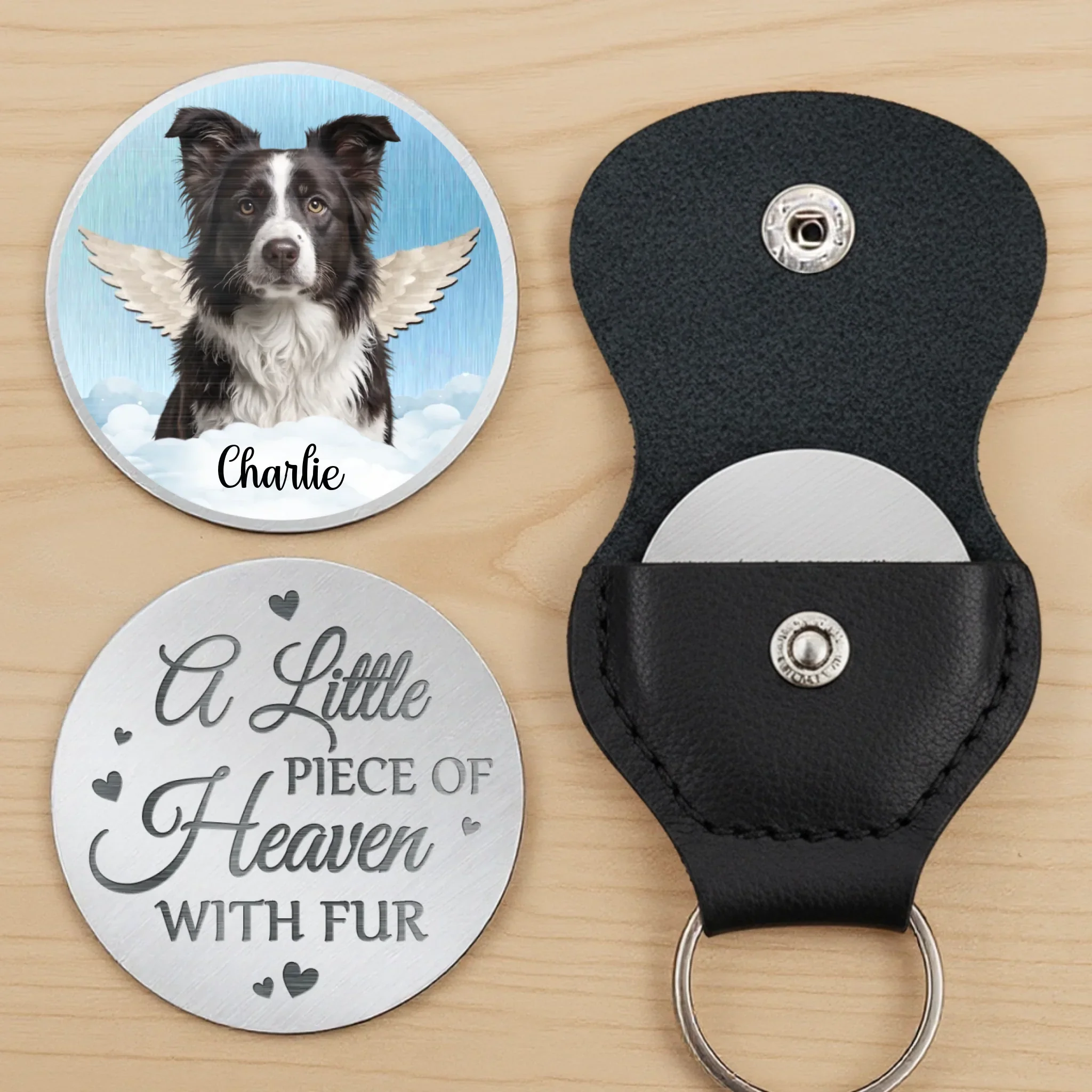 Custom Photo Gone But Not Forgotten, Forever Loved - Memorial Personalized Custom Pocket Hug - Sympathy Gift For Pet Owners, Pet Lovers - Image 3