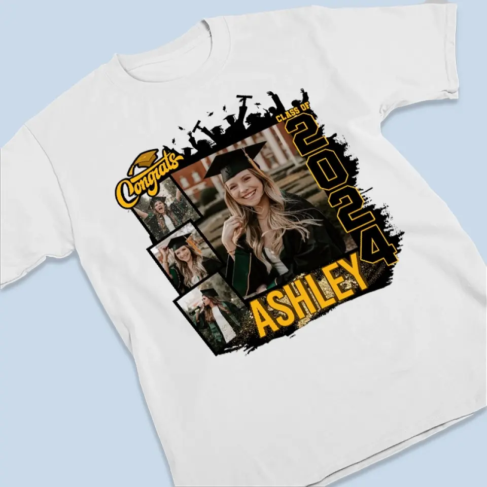 Custom Photo Great Time For Great New Beginnings - Family Personalized Custom Unisex T-shirt, Hoodie, Sweatshirt - Graduation Gift For Family Members, Siblings, Brothers, Sisters - Image 3