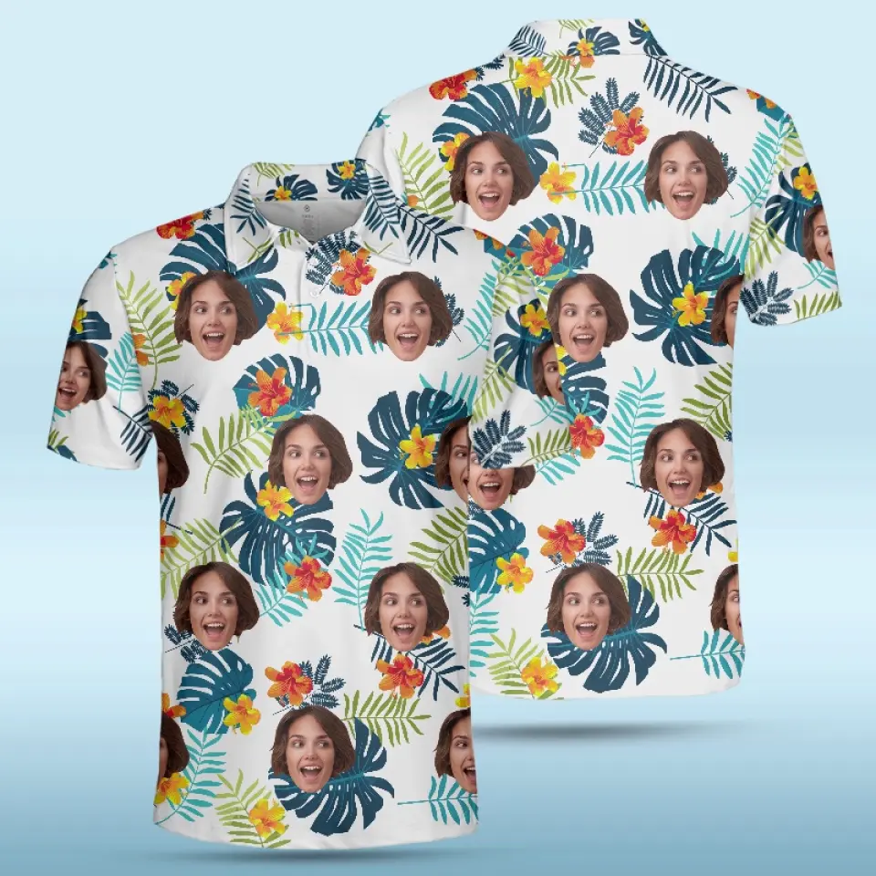 Custom Photo Happy Times And Good Sunshine - Family Personalized Custom All Over Print Polo Shirt - Summer Vacation Gift, Gift For Family Members - Image 3