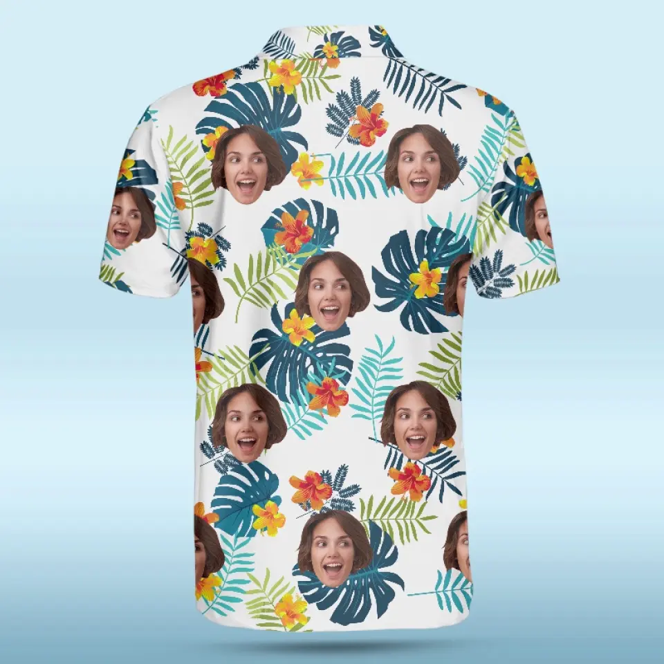 Custom Photo Happy Times And Good Sunshine - Family Personalized Custom All Over Print Polo Shirt - Summer Vacation Gift, Gift For Family Members - Image 5