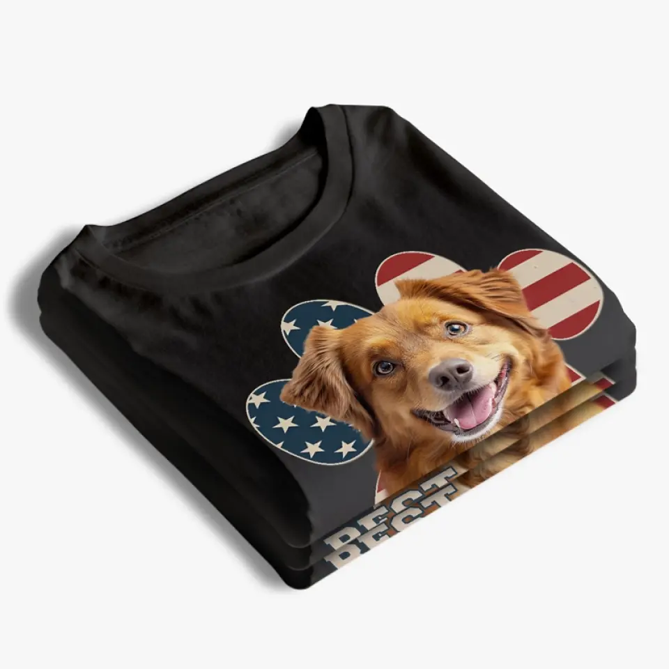 Custom Photo Happy To Be With The Best Dad - Dog & Cat Personalized Custom Unisex T-shirt, Hoodie, Sweatshirt - Father's Day, Gift For Pet Owners, Pet Lovers - Image 4