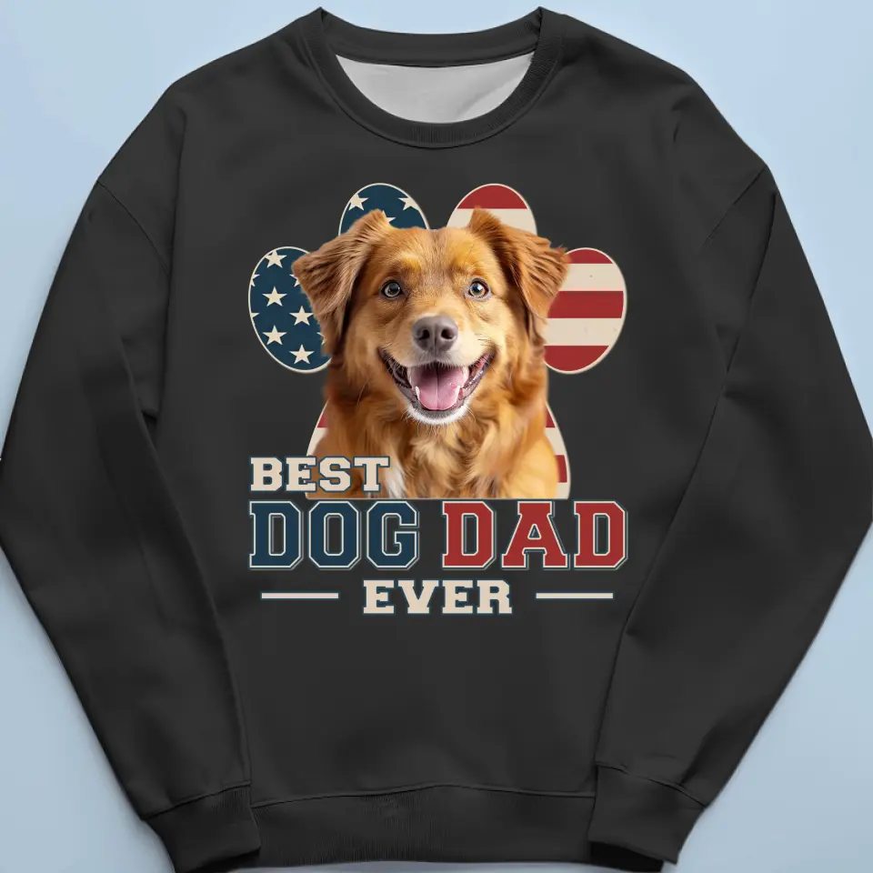 Custom Photo Happy To Be With The Best Dad - Dog & Cat Personalized Custom Unisex T-shirt, Hoodie, Sweatshirt - Father's Day, Gift For Pet Owners, Pet Lovers - Image 6