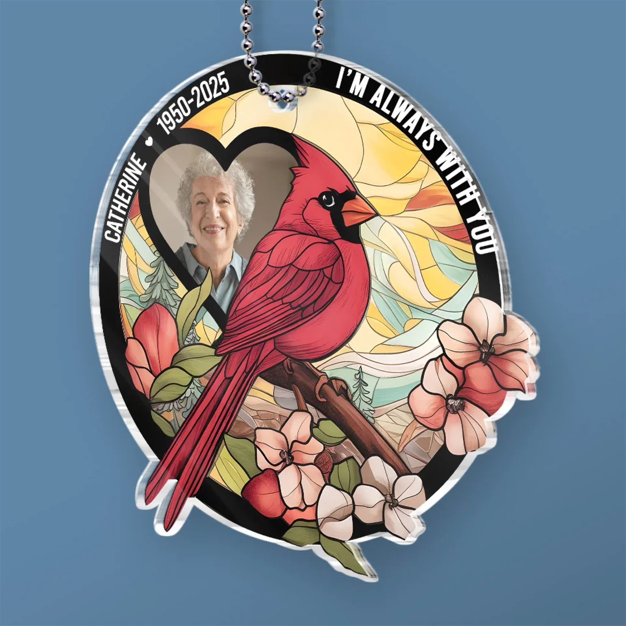 Custom Photo Heaven Gained An Angel - Memorial Personalized Custom Car Ornament - Acrylic Custom Shaped - Sympathy Gift For Family Members - Image 3