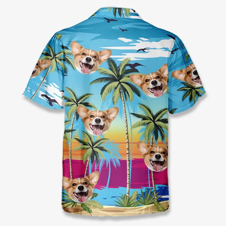 Custom Photo Hello, I'm Ready For The Summer - Dog & Cat Personalized Custom Unisex Tropical Hawaiian Aloha Shirt - Summer Vacation Gift, Gift For Pet Owners, Pet Lovers - Image 6