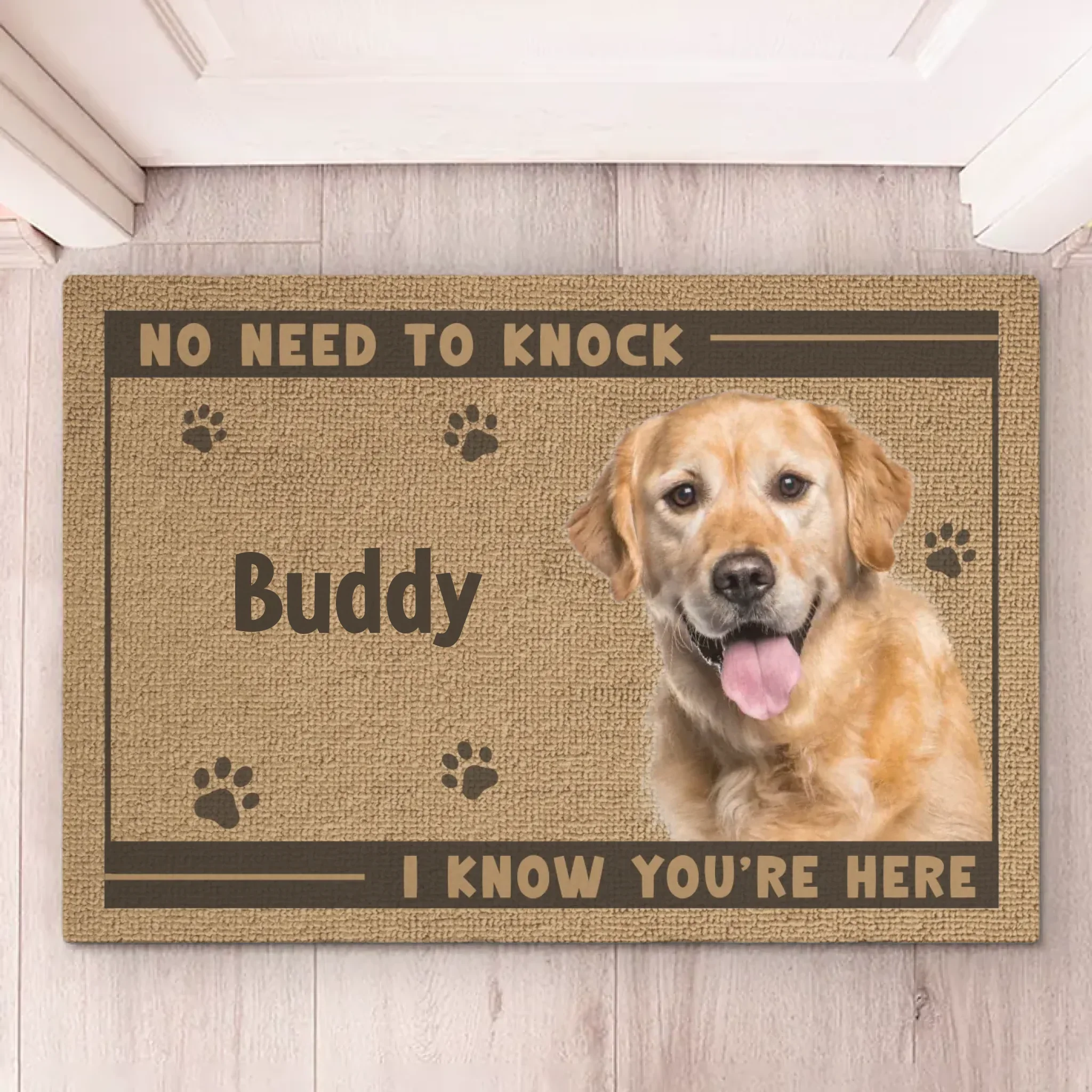 Custom Photo Home Decor Decorative Mat - Personalized Birthday Gifts For Dog Cat Lovers, Dog Dad And Mom, Cat Owners - Wipe Your Paws, Hooman - Image 5