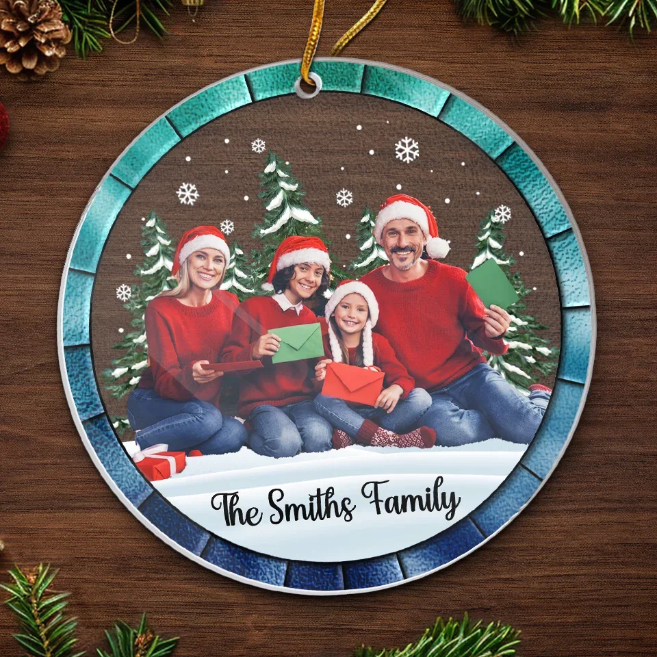 Custom Photo Home Is Where Your People Are - Family Personalized Custom Ornament - Acrylic Custom Shaped - Christmas Gift For Family Members - Image 5