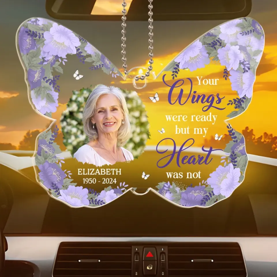 Custom Photo I Am Always With You - Memorial Personalized Custom Car Ornament - Acrylic Custom Shaped - Sympathy Gift For Family Members - Image 3