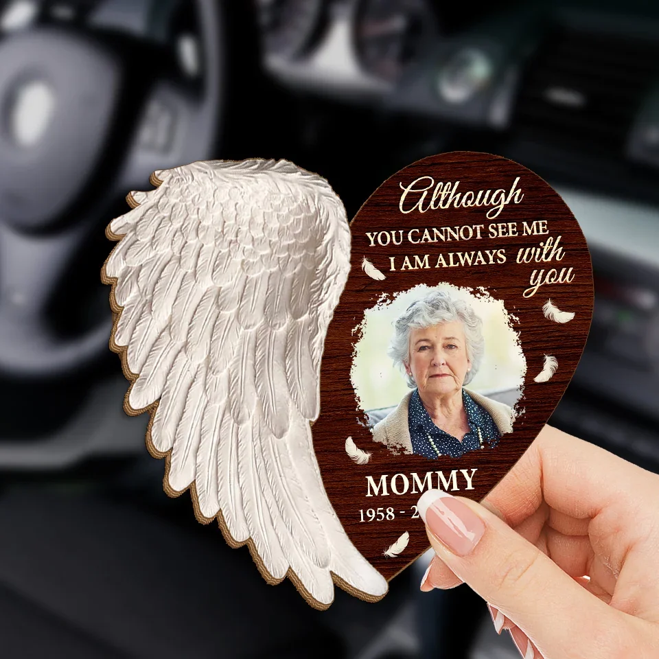 Custom Photo I Am Always With You - Memorial Personalized Custom Car Visor Clip - Sympathy Gift For Family Members - Image 3