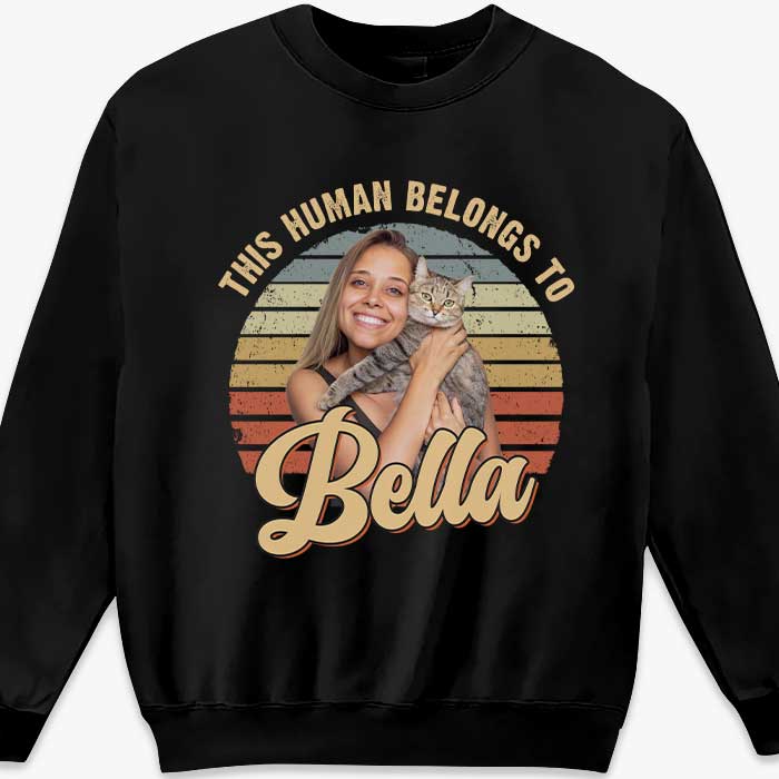 Custom Photo I Belong To This Cat - Cat Personalized Custom Unisex T-shirt, Hoodie, Sweatshirt - Gift For Pet Owners, Pet Lovers - Image 5
