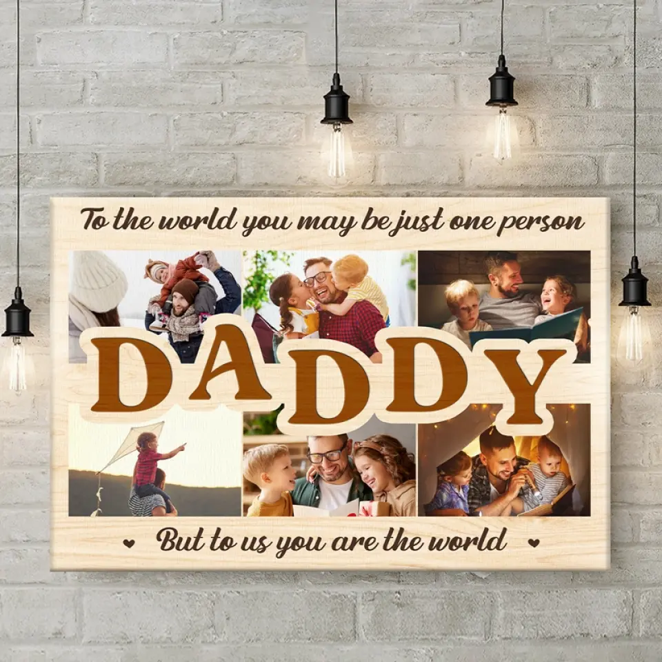 Custom Photo I Love The Ways You Love Me - Family Personalized Custom Horizontal Canvas - Father's Day, Gift For Dad - Image 3