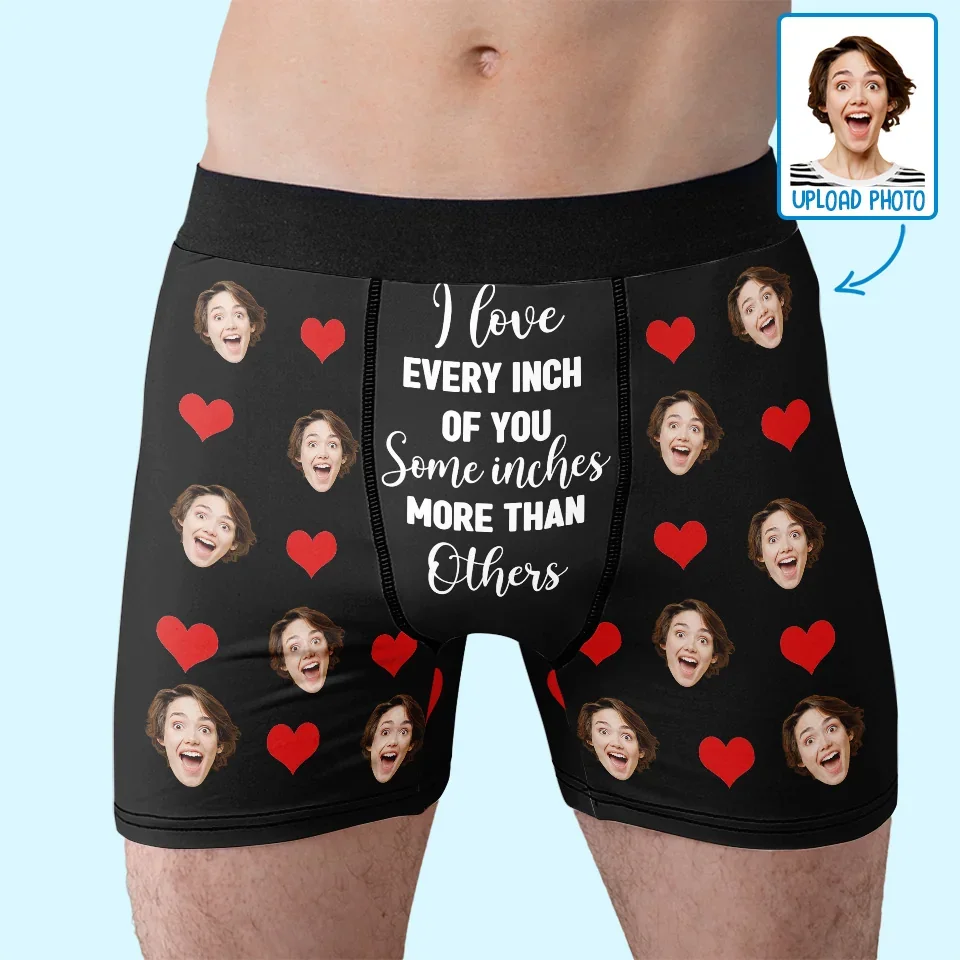 Custom Photo I Love You For Your Personality - Couple Personalized Custom Boxer Briefs, Men's Boxers - Gift For Husband Wife, Anniversary - Image 3