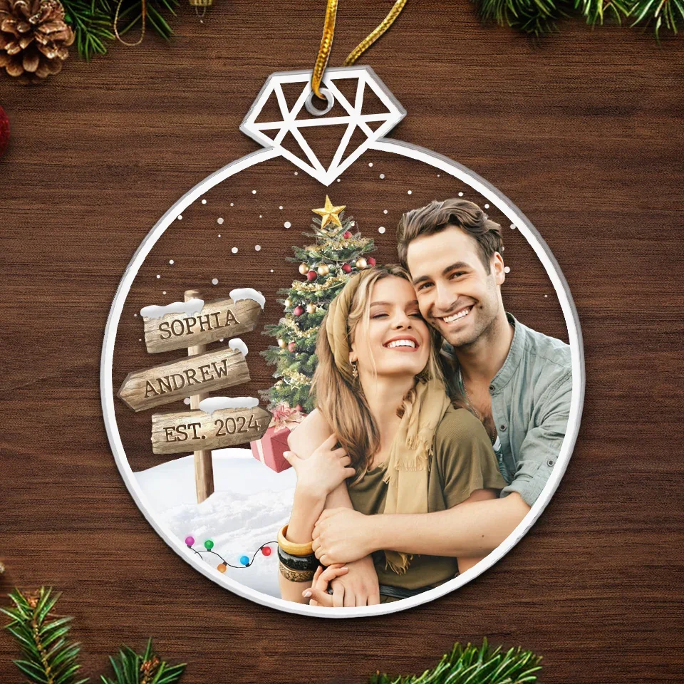 Custom Photo I Love You From Head To Mistletoe - Couple Personalized Custom Ornament - Acrylic Custom Shaped - Christmas Gift For Husband Wife, Anniversary - Image 5