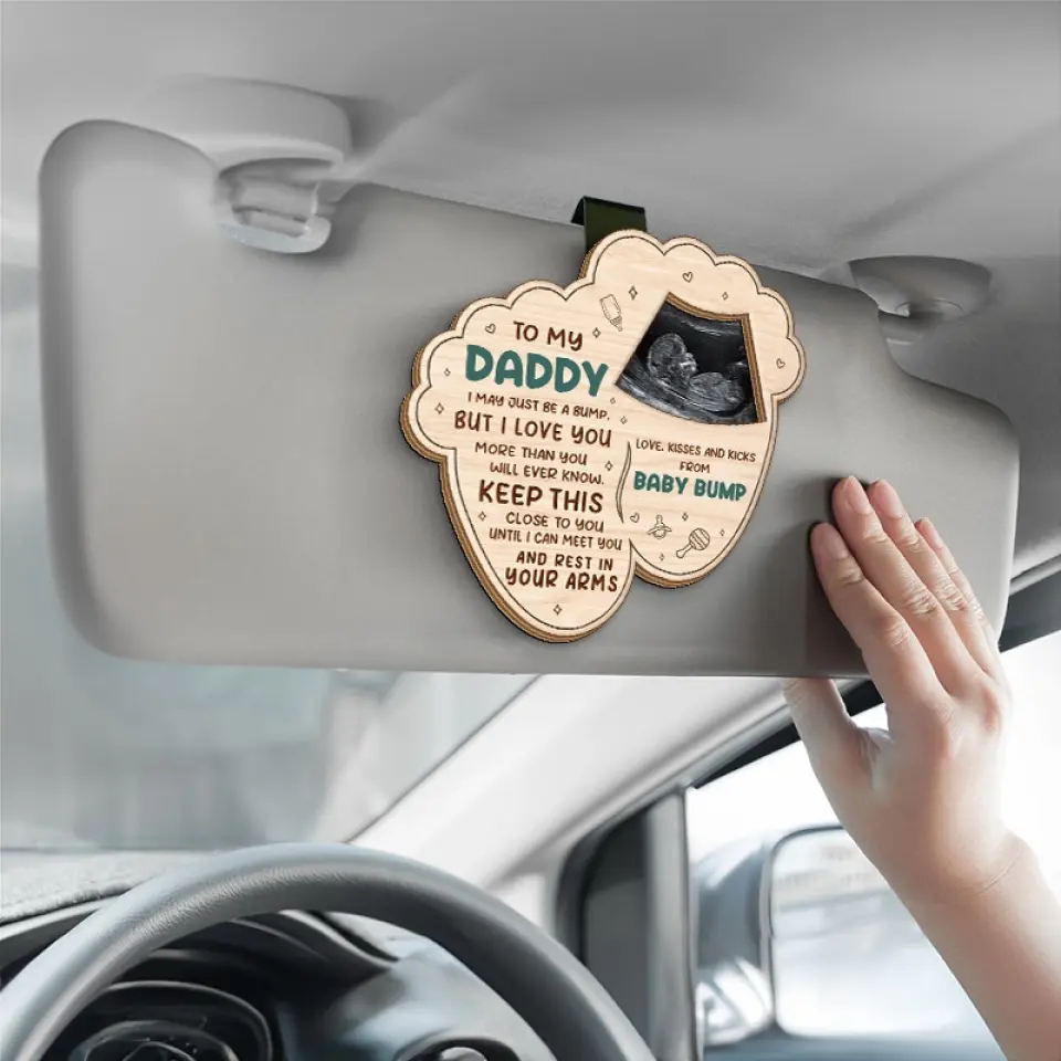 Custom Photo I Love You More Than You Will Ever Know - Family Personalized Custom Car Visor Clip - Gift For Family Members - Image 4