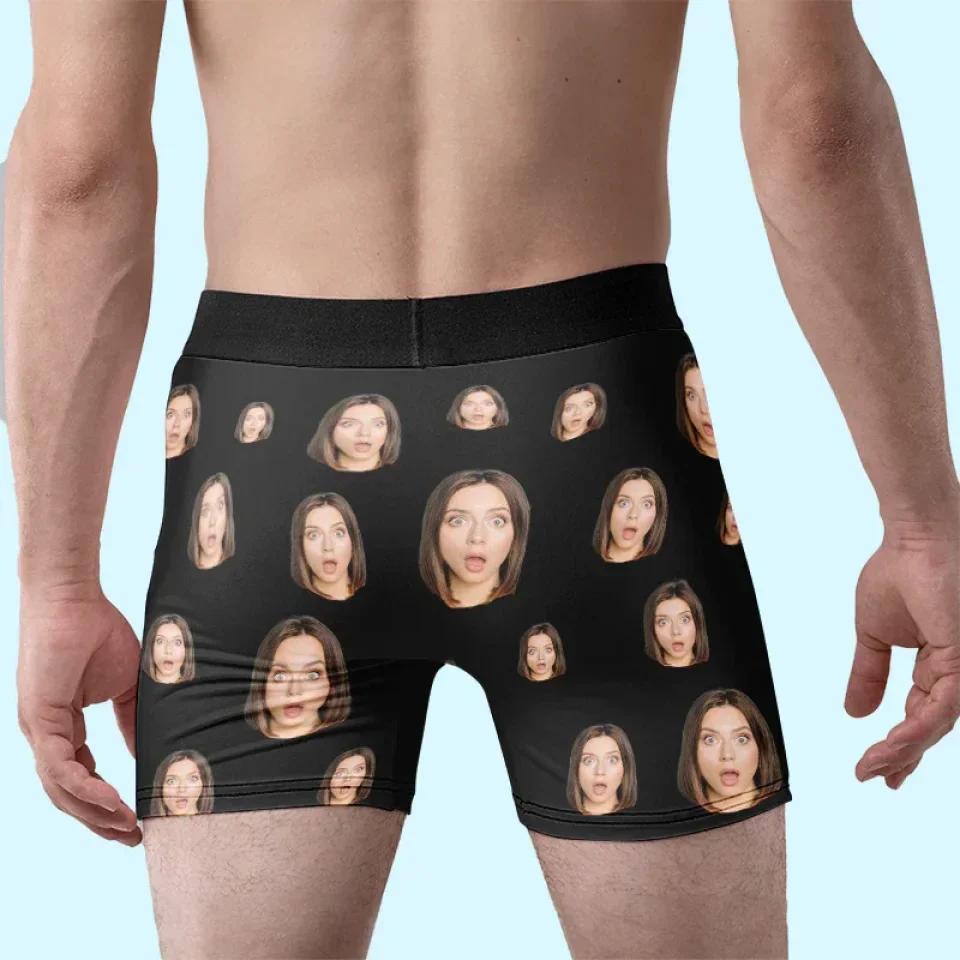 Custom Photo I Need You And I Want You - Couple Personalized Custom Boxer Briefs, Men's Boxers - Gift For Husband Wife, Anniversary - Image 4