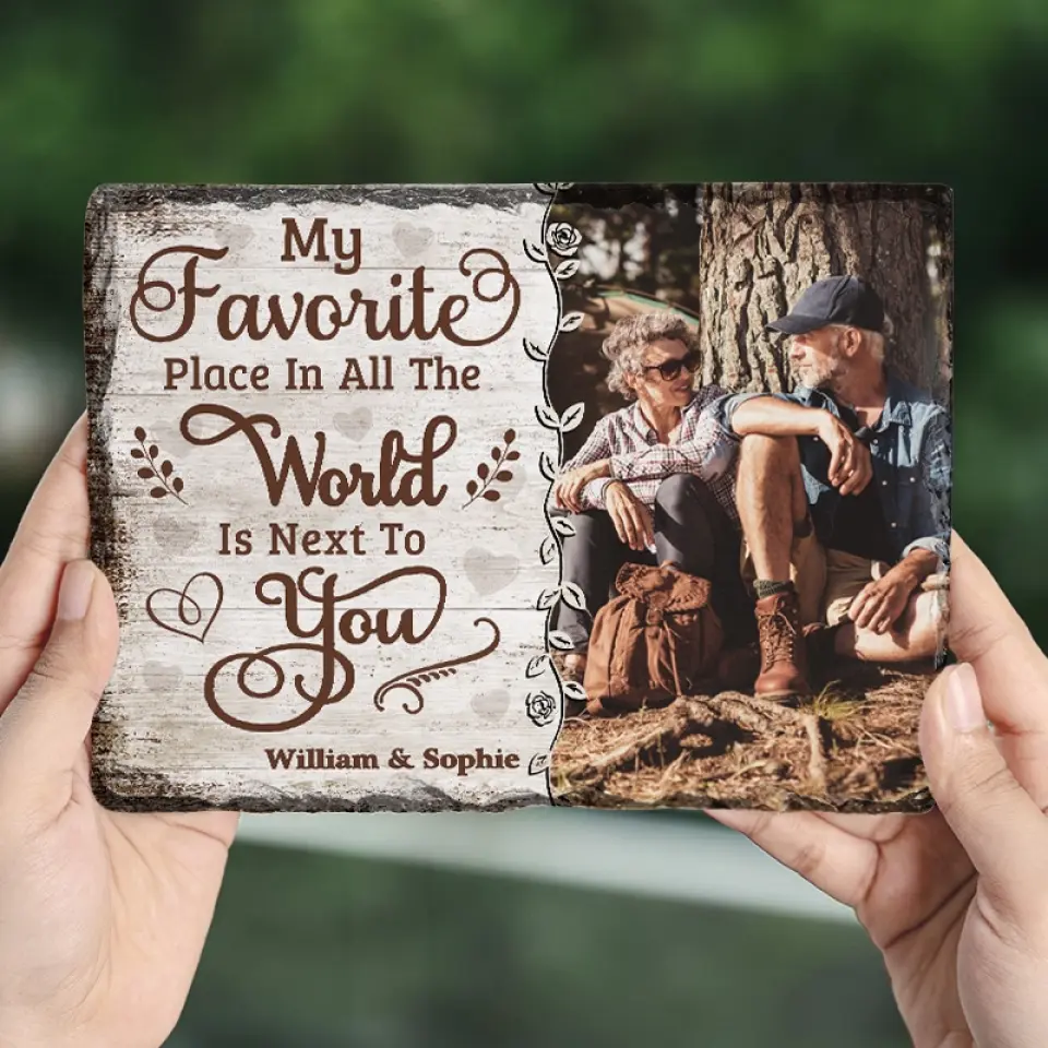Custom Photo I Need You - Couple Personalized Custom Rectangle Shaped Stone With Stand - Gift For Husband Wife, Anniversary - Image 3
