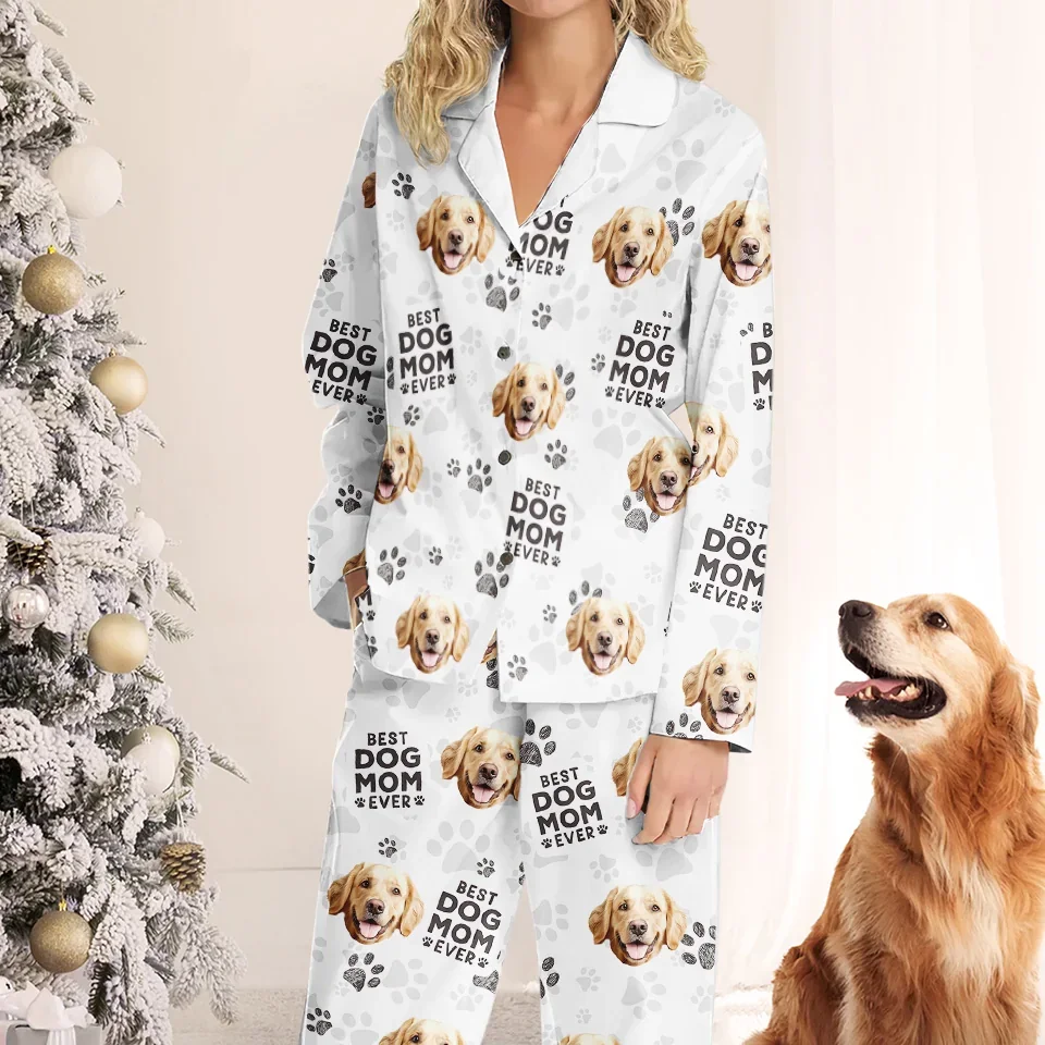 Custom Photo I Will Always Woof You - Dog & Cat Personalized Custom Pajamas - Christmas Gift For Pet Owners, Pet Lovers - Image 2