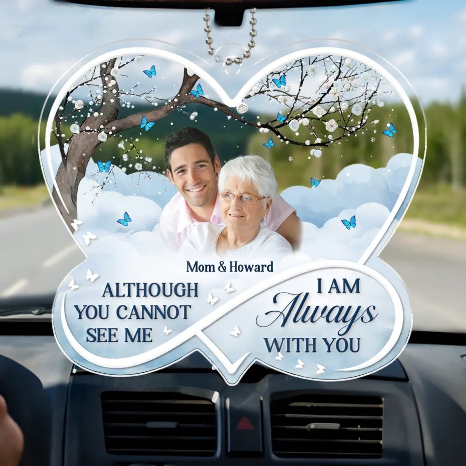 Custom Photo I Will Carry You Until I Can See You Again - Memorial Personalized Custom Car Ornament - Acrylic Custom Shaped - Sympathy Gift For Family Members - Image 3