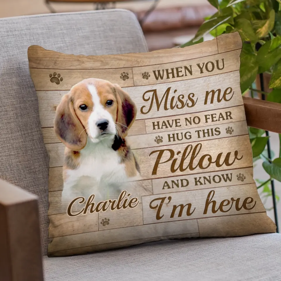 Custom Photo I Will Hold You Forever In My Heart - Memorial Personalized Custom Pillow - Sympathy Gift, Gift For Pet Owners, Pet Lovers - Image 3