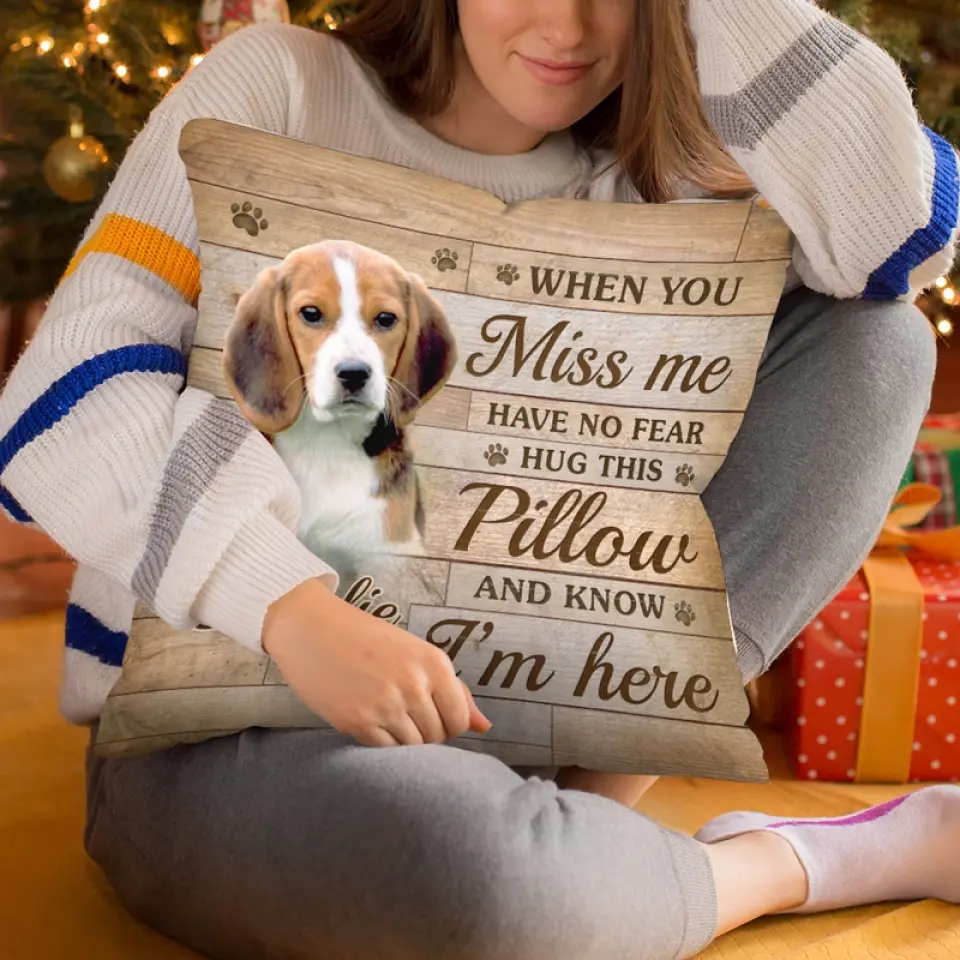Custom Photo I Will Hold You Forever In My Heart - Memorial Personalized Custom Pillow - Sympathy Gift, Gift For Pet Owners, Pet Lovers - Image 5