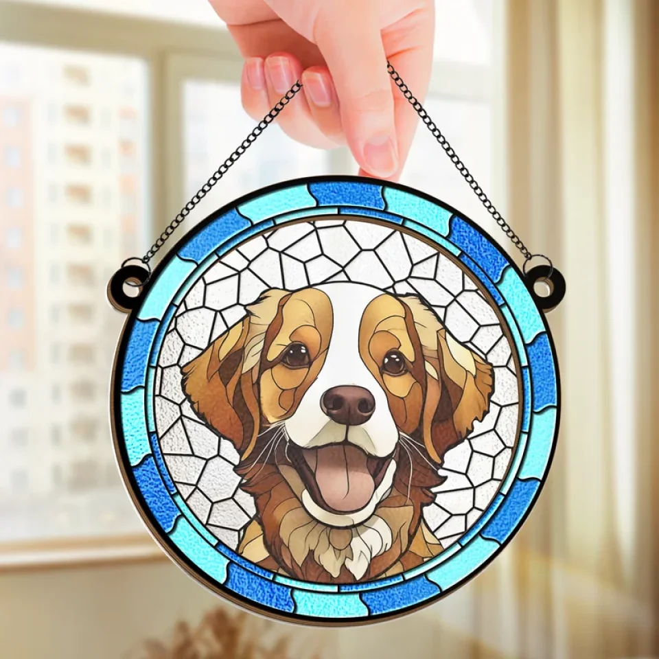 Custom Photo I Will Never Forget You - Memorial Personalized Window Hanging Suncatcher Ornament - Sympathy Gift For Pet Owners, Pet Lovers - Image 3