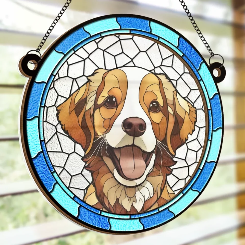 Custom Photo I Will Never Forget You - Memorial Personalized Window Hanging Suncatcher Ornament - Sympathy Gift For Pet Owners, Pet Lovers - Image 4