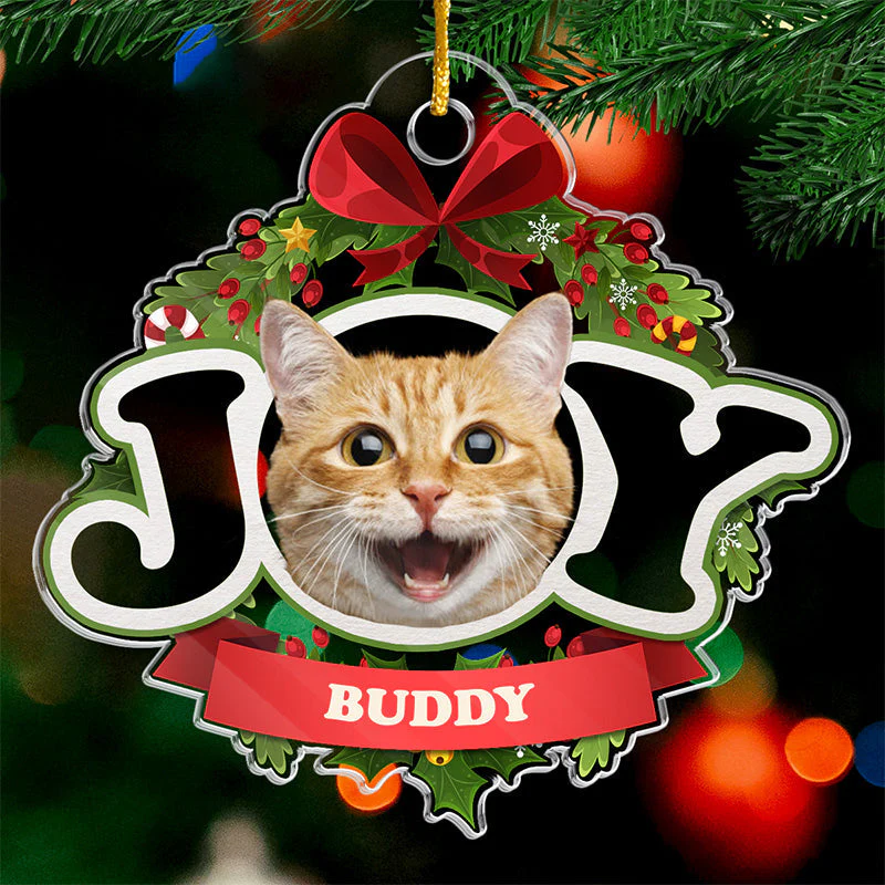Custom Photo I'm The Naughty Dog - Dog & Cat Personalized Custom Ornament - Acrylic Custom Shaped - Christmas Gift For Pet Owners, Pet Lovers - Image 2