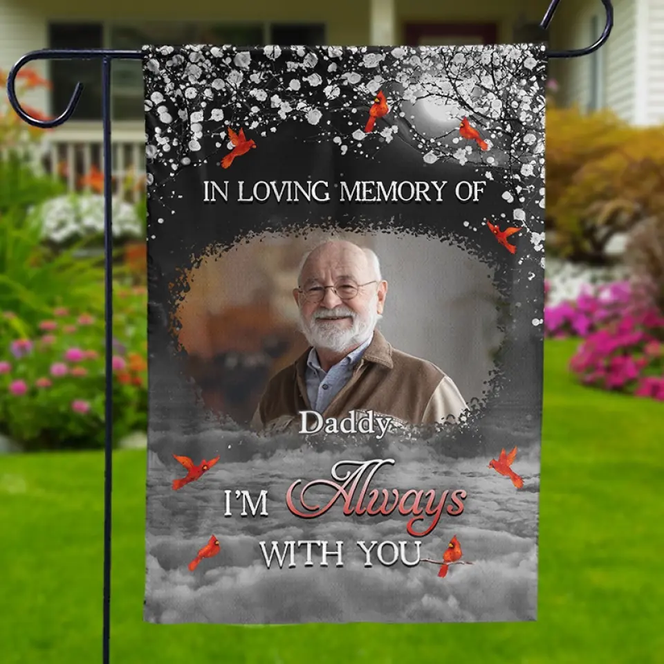 Custom Photo In Loving Memory - Memorial Personalized Custom Flag - Sympathy Gift For Family Members - Image 4