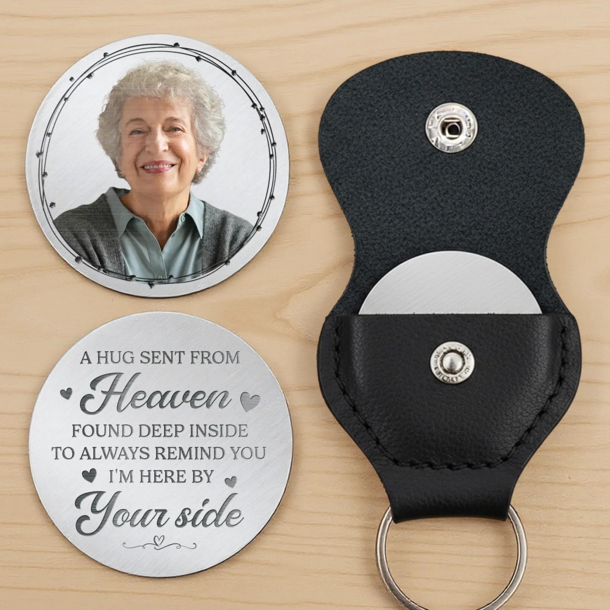 Custom Photo In Memory’s Pocket, You’re Always Close - Memorial Personalized Custom Pocket Hug - New Arrival, Sympathy Gift For Family Members - Image 3
