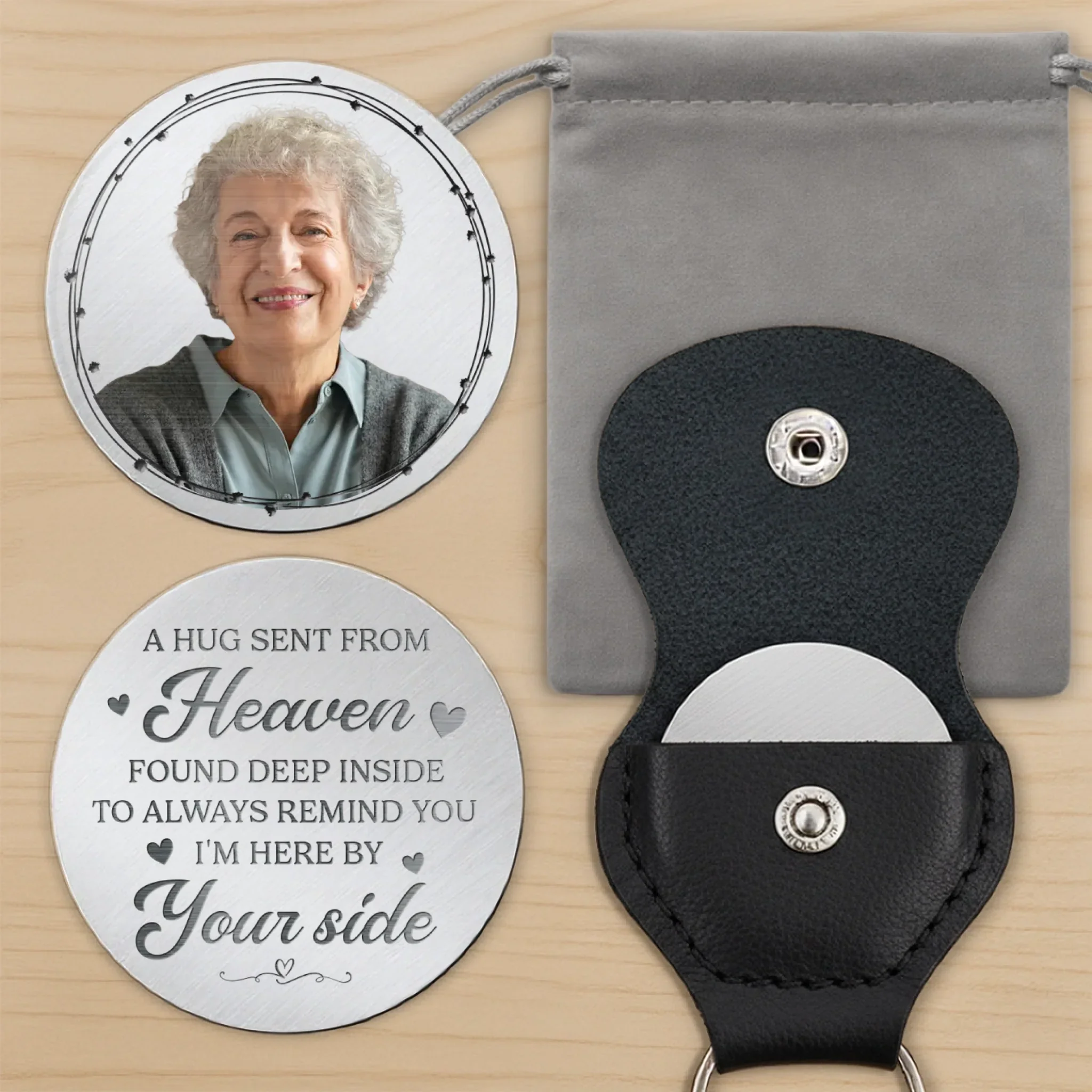 Custom Photo In Memory’s Pocket, You’re Always Close - Memorial Personalized Custom Pocket Hug - New Arrival, Sympathy Gift For Family Members AMZ - Image 9