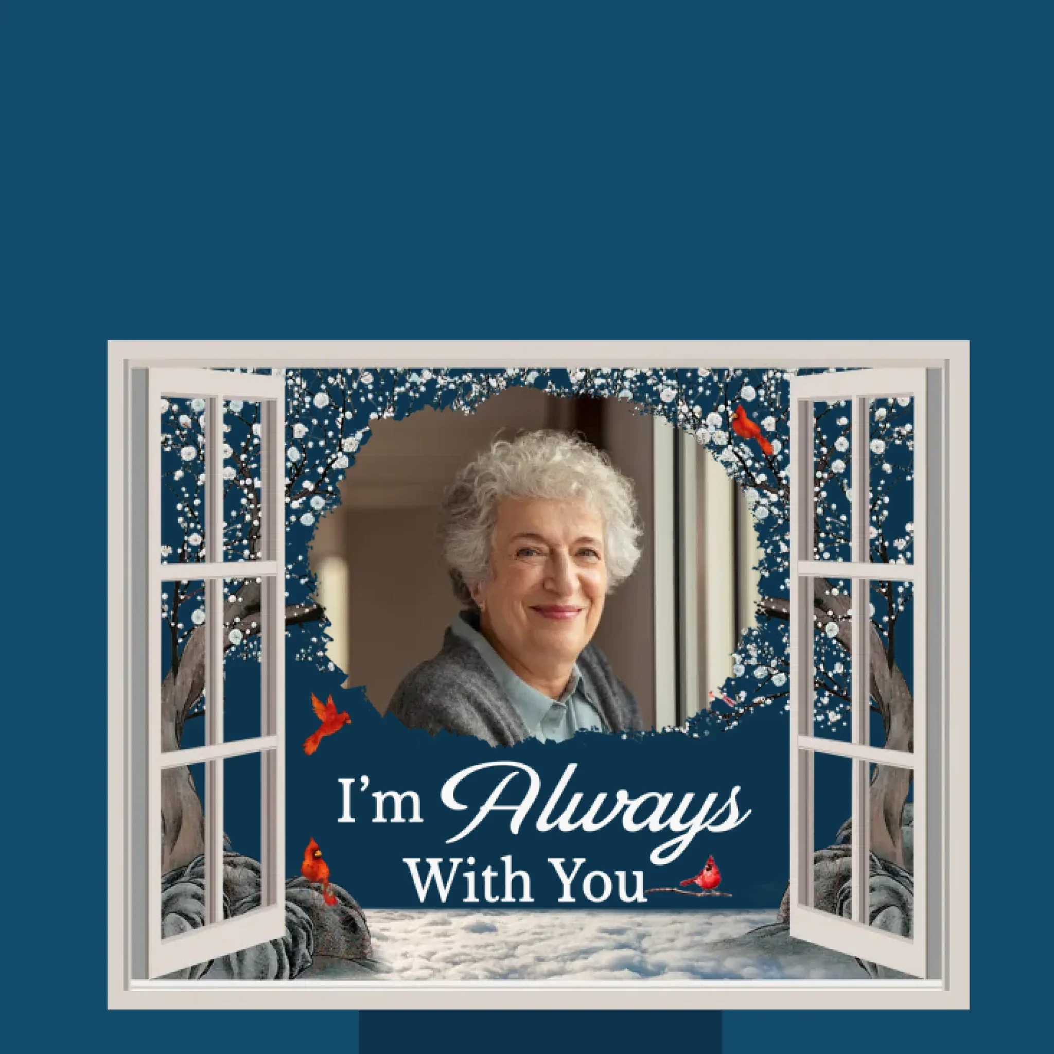 Custom Photo In Our Hearts, Always Home - Memorial Personalized Custom Garden Solar Light - Sympathy Gift For Family Members - Image 2