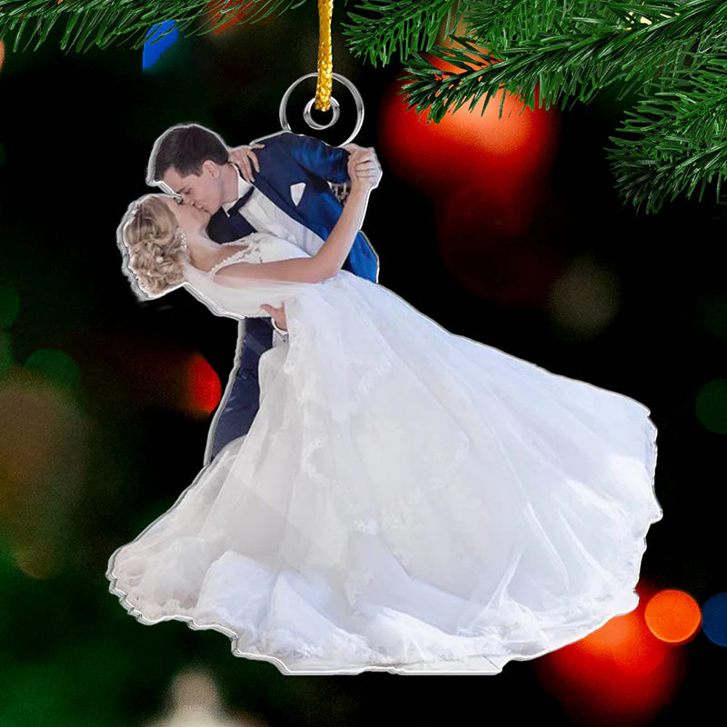 Custom Photo In Your Arms, I've Found My Home - Couple Personalized Custom Ornament - Acrylic Custom Shaped - Christmas Gift For Husband Wife, Anniversary - Image 2