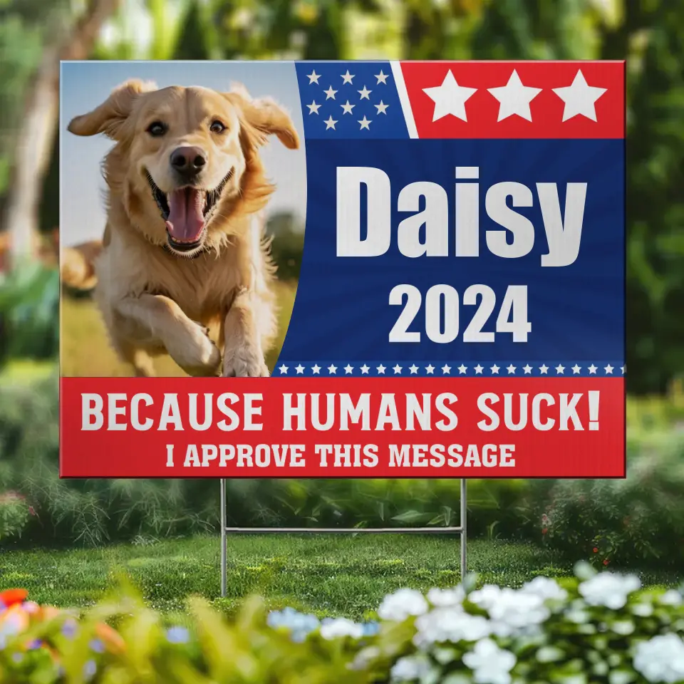 Custom Photo It's Pawfect Time To Vote For My Pet - Dog & Cat Personalized Custom Yard Sign - Gift For Pet Owners, Pet Lovers - Image 2