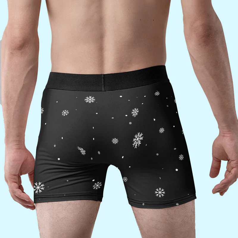 Custom Photo Jingle My Bells - Funny Personalized Custom Boxer Briefs, Men's Boxers - Christmas Gift For Boyfriend, Husband, Anniversary - Image 3