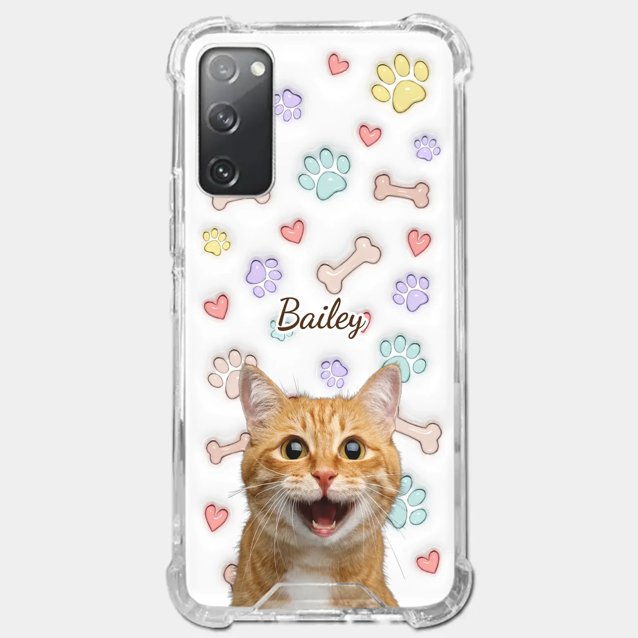 Custom Photo Keep Calm And Pet A Cat - Dog & Cat Personalized Custom 3D Inflated Effect Printed Clear Phone Case - Gift For Pet Owners, Pet Lovers - Image 37