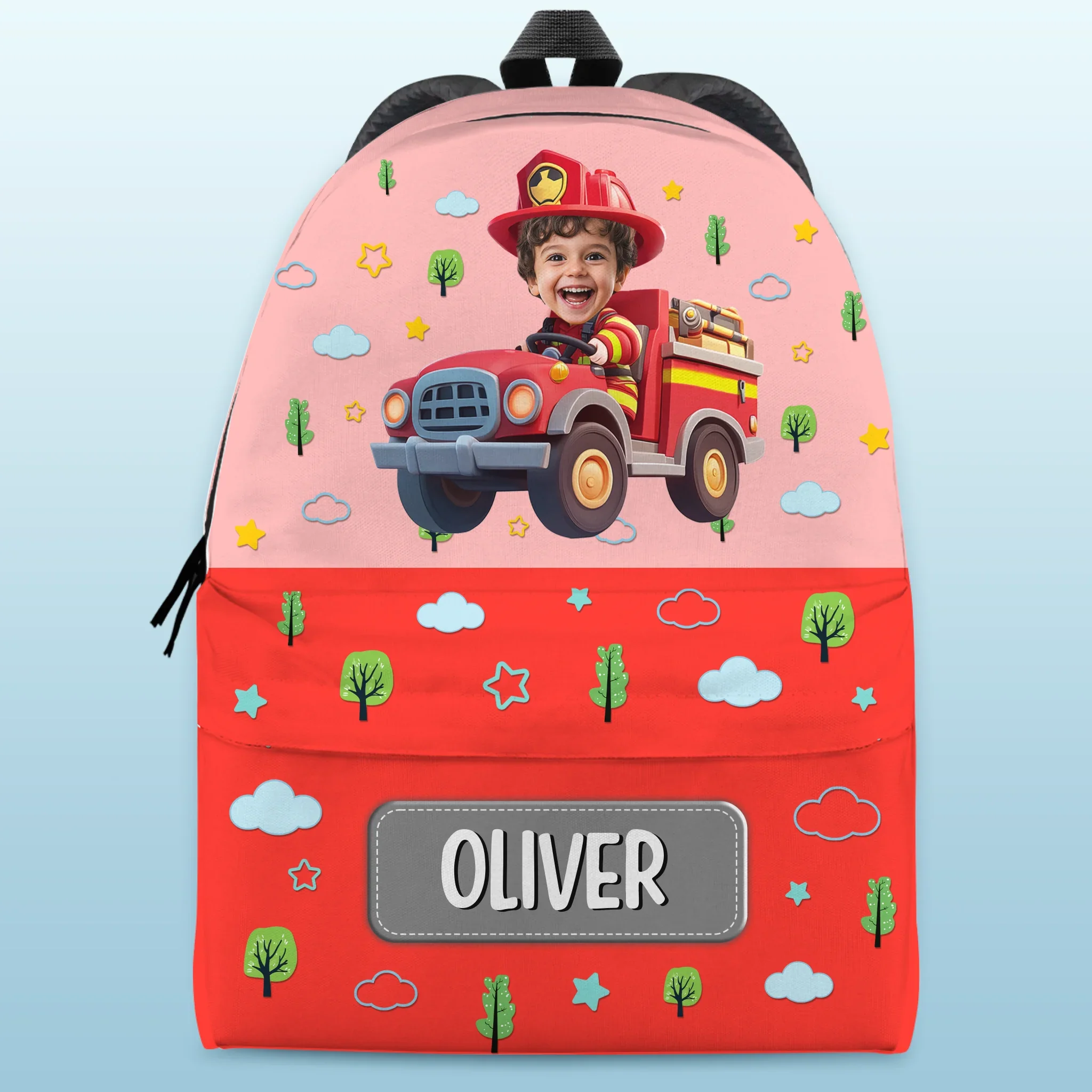 Custom Photo Kids Backpack - Personalized Back To School Gifts For Kids - Hero In Training Mode - Image 2