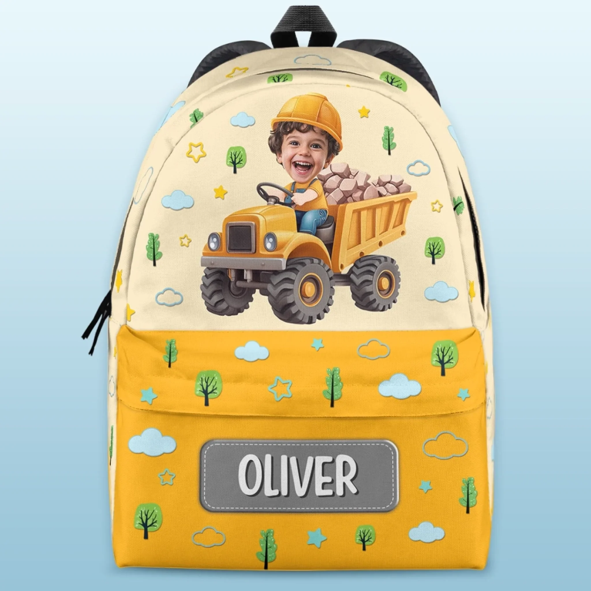 Custom Photo Kids Backpack - Personalized Back To School Gifts For Kids - Hero In Training Mode - Image 3