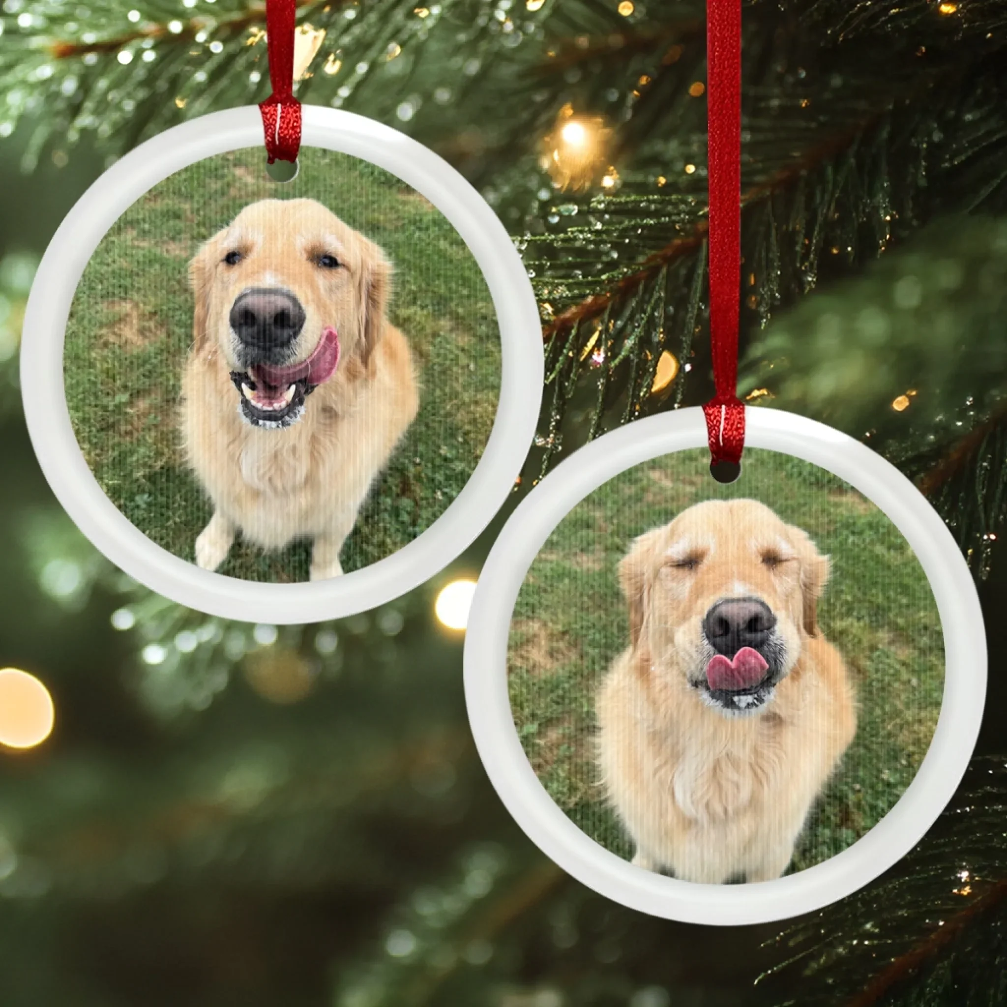 Custom Photo Lenticular Crystal Ornament - Personalized Christmas Birthday Gifts For Dog Cat Lovers, Dog Dad And Mom, Cat Owners - Furry & Festive - Image 3