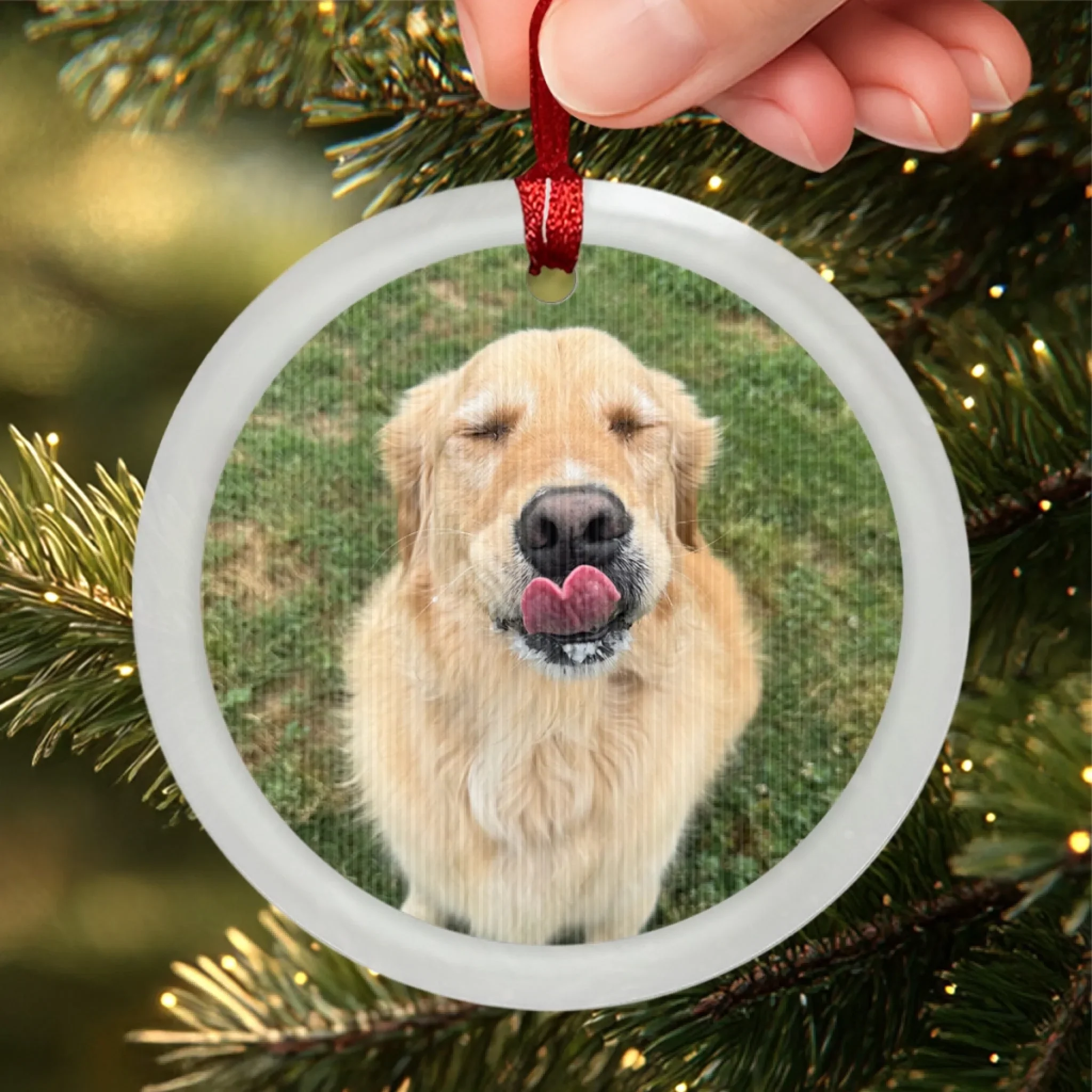 Custom Photo Lenticular Crystal Ornament - Personalized Christmas Birthday Gifts For Dog Cat Lovers, Dog Dad And Mom, Cat Owners - Furry & Festive - Image 5