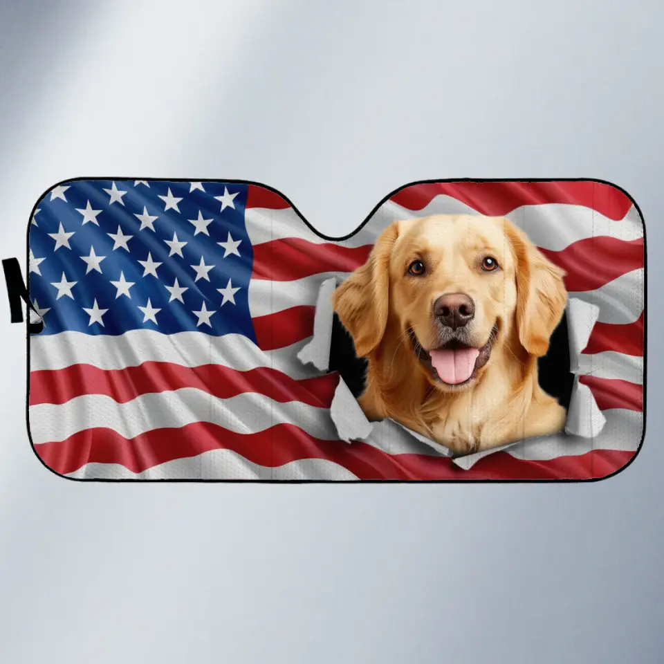 Custom Photo Let Adventures Fill Your Soul - Dog & Cat Personalized Custom Auto Windshield Sunshade, Car Window Protector - Gift For Pet Owners, Pet Lovers - Image 2