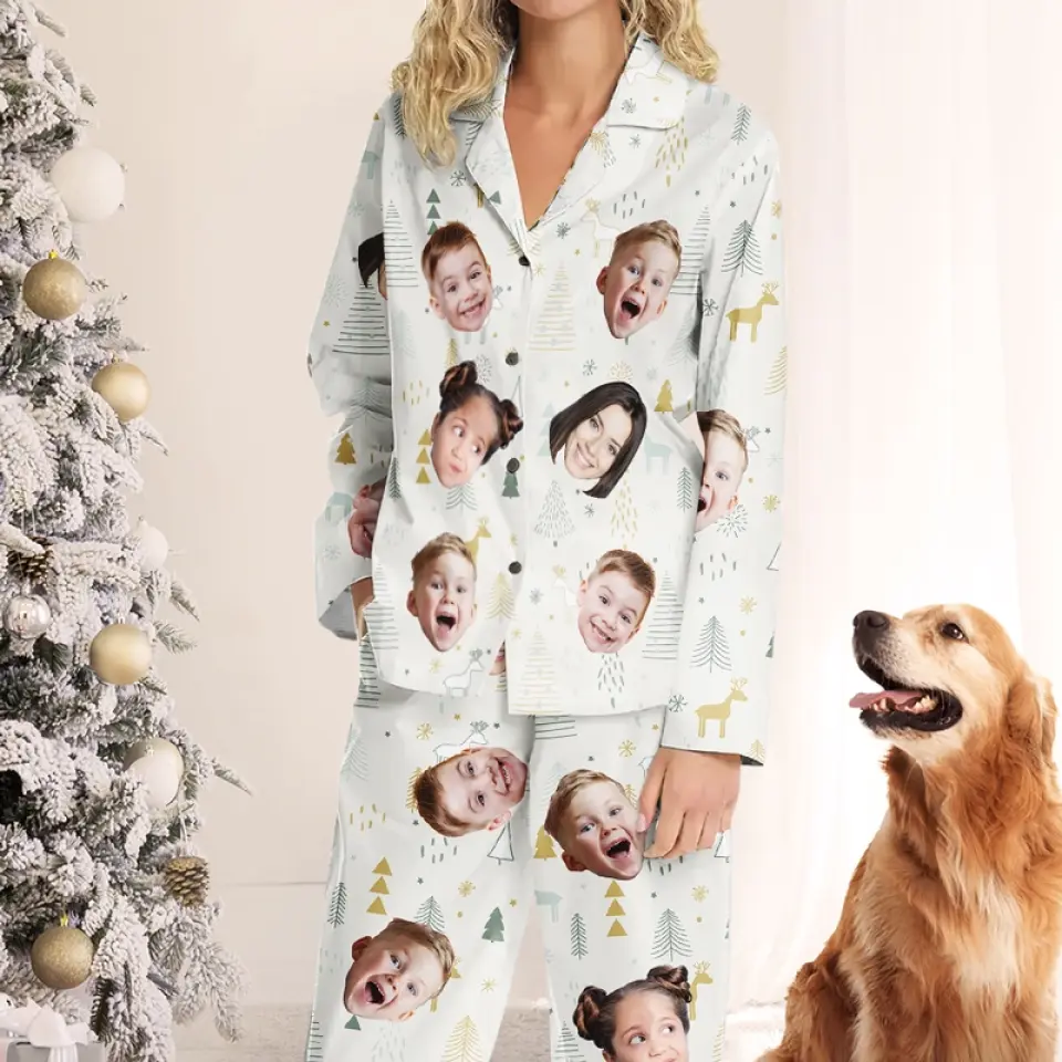 Custom Photo Life Is Better In Pajamas - Family Personalized Custom Pajamas - Christmas Gift For Family Members - Image 3