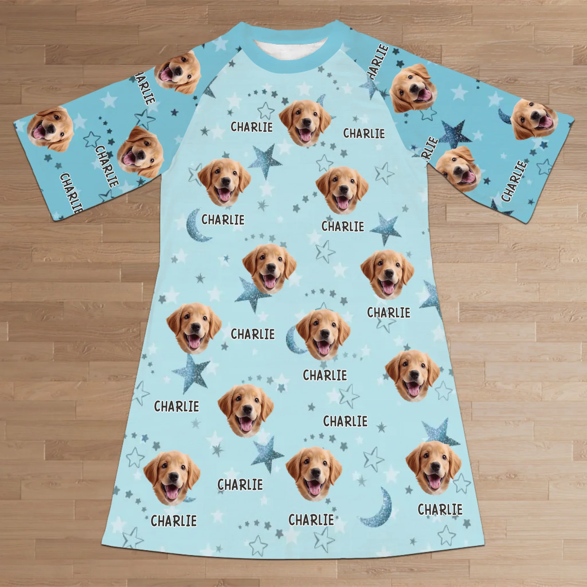 Custom Photo Life Is Better With A Furry Friend - Dog & Cat Personalized Custom Women's Sleep Tee - Gift For Pet Owners, Pet Lovers - Image 2