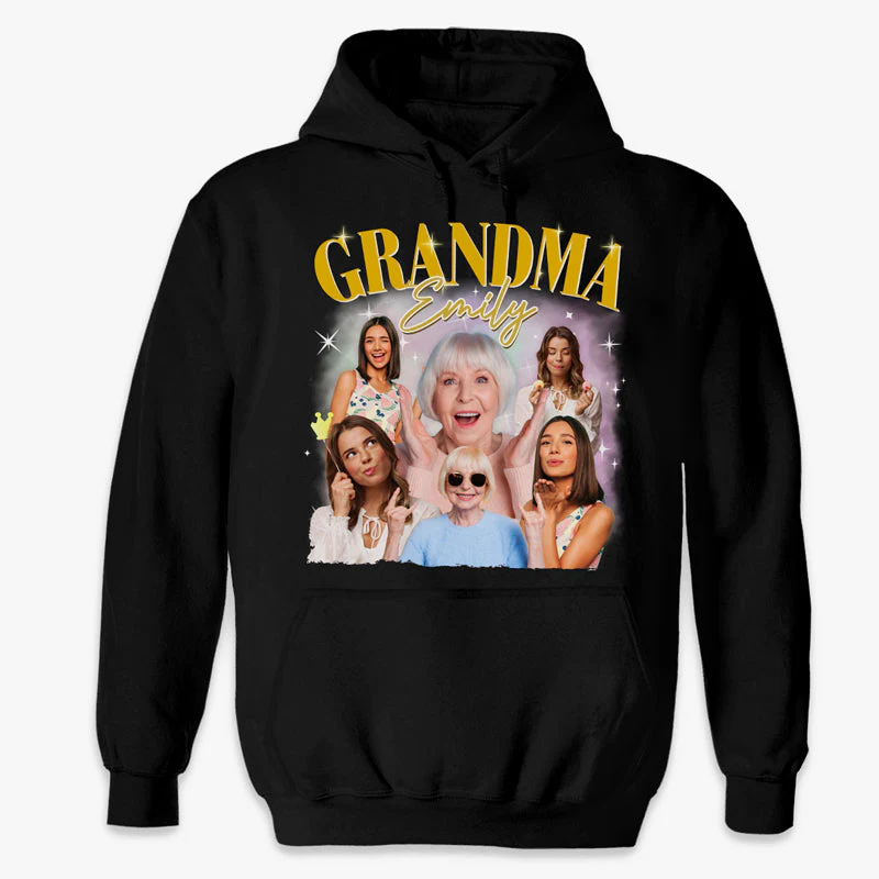 Custom Photo Life Is Better With Grandma - Family Personalized Custom Unisex T-shirt, Hoodie, Sweatshirt - Gift For Grandma - Image 5