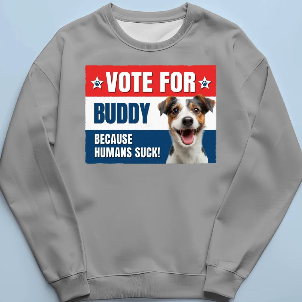 Custom Photo Life Is Short, Vote For Pet - Memorial Personalized Custom Unisex T-shirt, Hoodie, Sweatshirt - For Pet Owners, Pet Lovers - Image 6