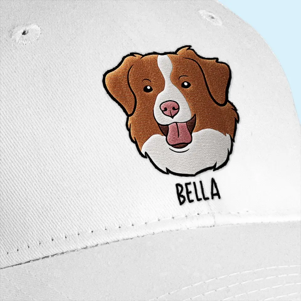 Custom Photo Life Would Be Ruff Without You - Dog & Cat Personalized Custom Full Embroidered Cap - Gift For Pet Owners, Pet Lovers - Image 3