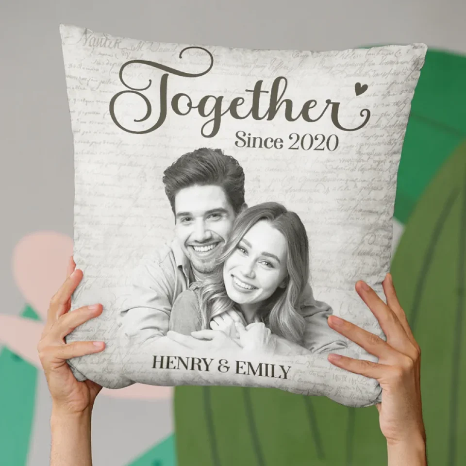 Custom Photo Love Begins And Ends With You - Couple Personalized Custom Pillow - Christmas Gift For Husband Wife, Anniversary - Image 4