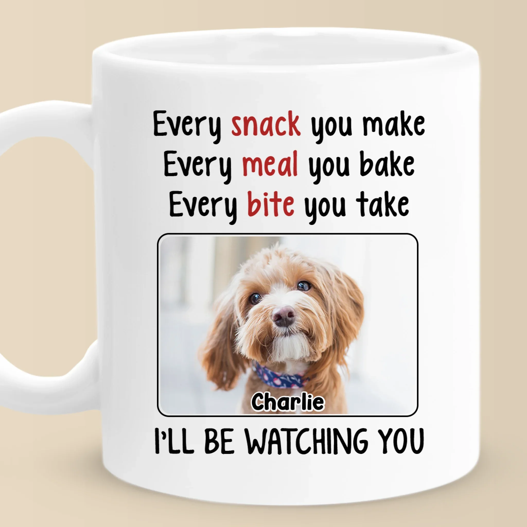 Custom Photo Love In Every Paw - Dog & Cat Personalized Custom Mug - Father's Day, Gift For Pet Owners, Pet Lovers - Image 2